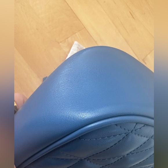 Almost New Gucci Marmont in denim blue leather - Picture 5 of 13